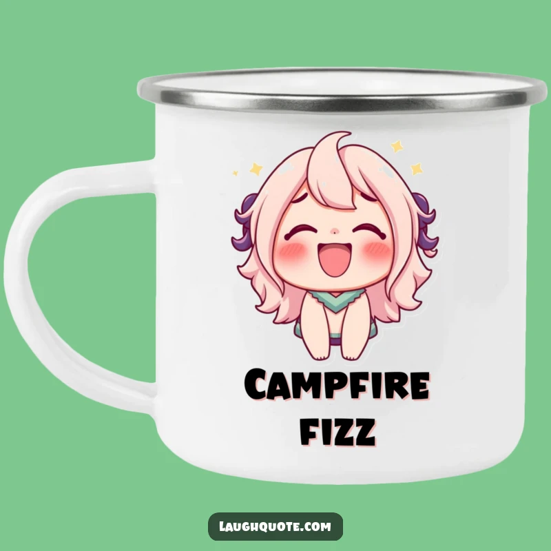 Funny Bubbly Laugh Camping Mug - Adventure and Effervescence!