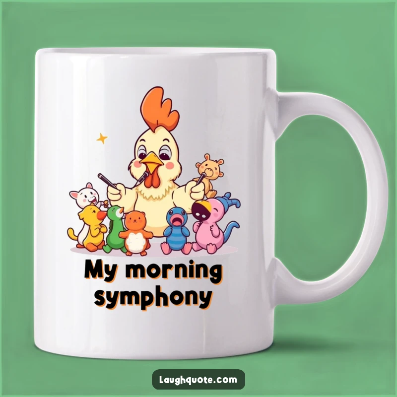 Funny Rubber Chicken Conductor Mug: A Hilarious Gift for Music Lovers!