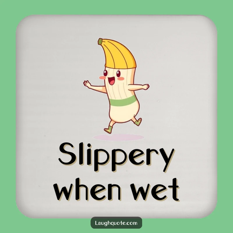 Funny Banana Sock Coaster: Protect Surfaces with Comedic Art