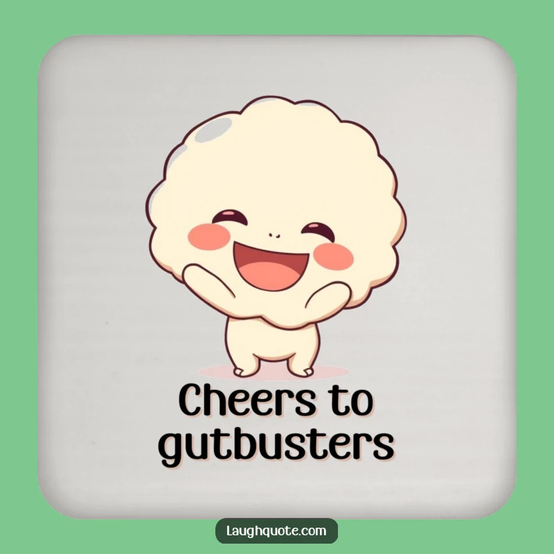 Funny Laugh Bubble Drink Coaster: Protect Surfaces with Humor