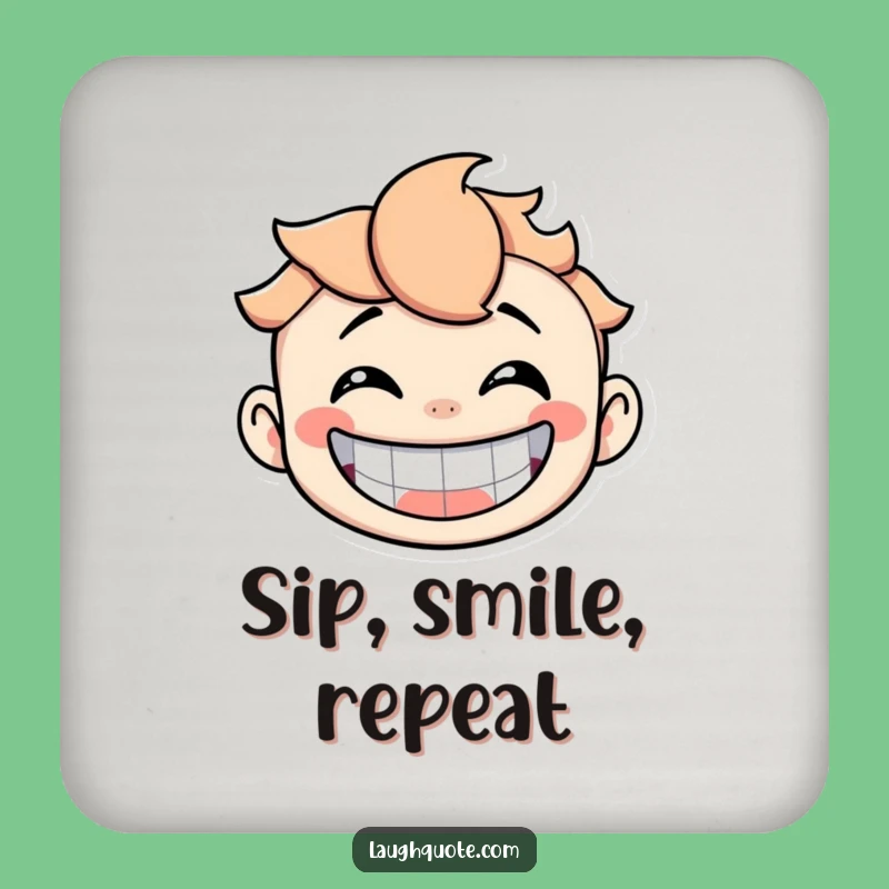 Funny Laughing Character Coasters: Protect Surfaces with Hilarious Style, a Great Gift