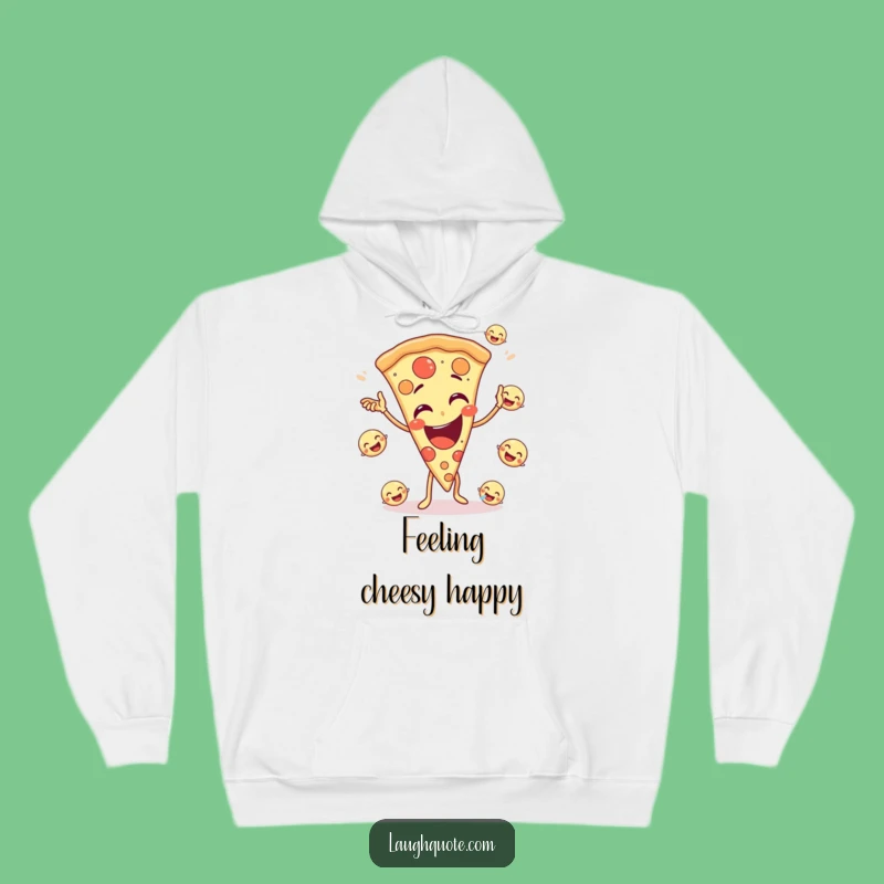 Cozy Funny Pizza Juggling Hoodie: Snuggle Up with Joyful Vibes