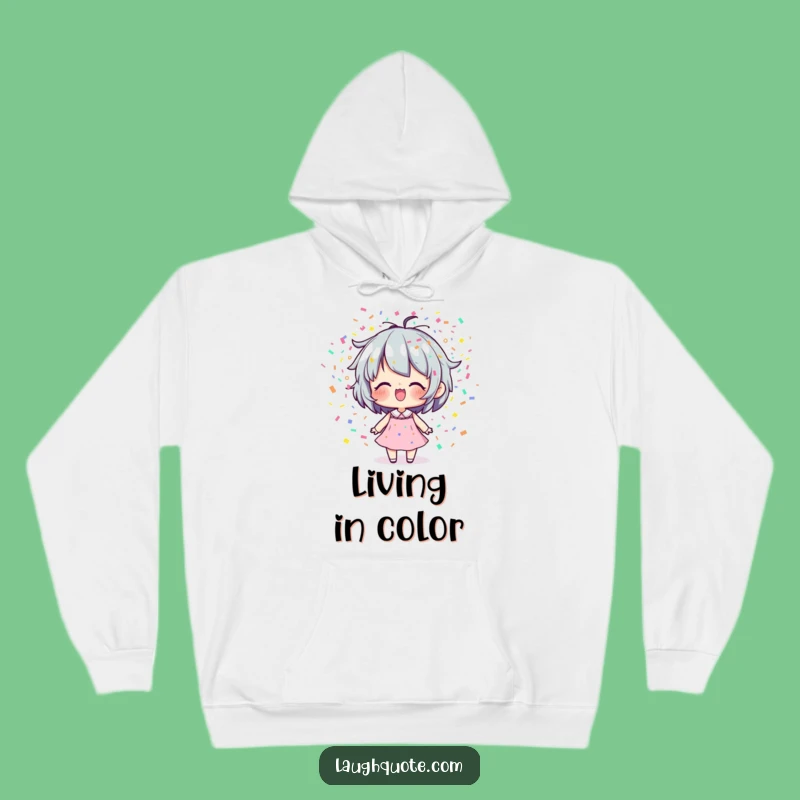 Funny Confetti Breath Hoodie: Joyful Character, Cozy Celebration, Excellent Funny Gift