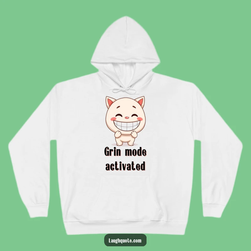 Funny Smile Hoodie: Giant Exaggerated Smile Character, Cozy Happiness, Excellent Funny Gift