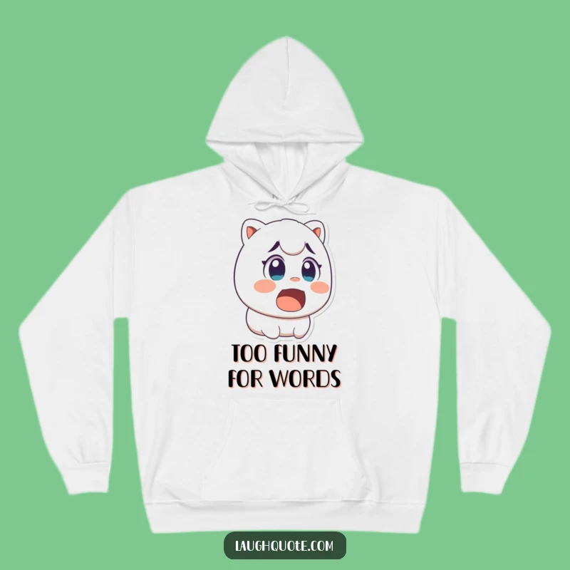 Funny Surprised Laugh Hoodie - Cozy Character Sweatshirt Gift