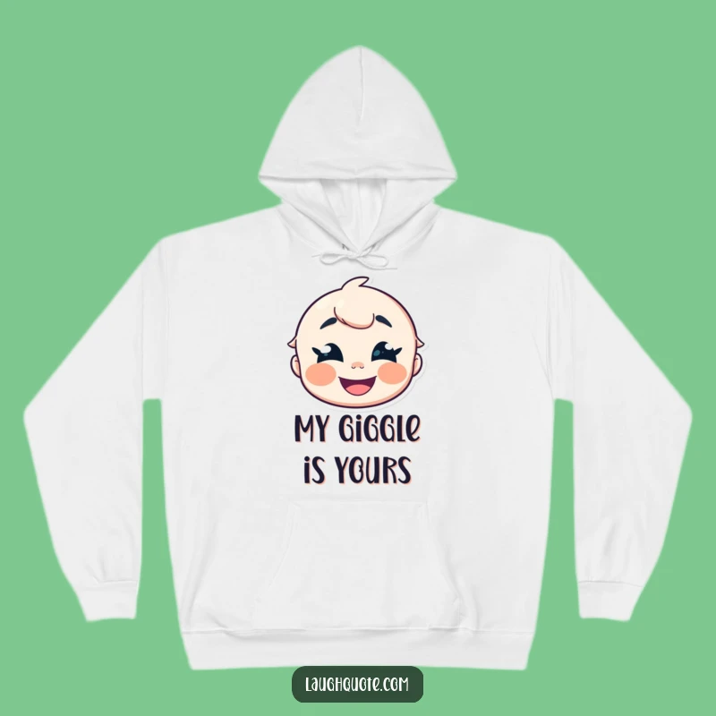 Funny Giggle Character Hoodie - Cozy Comfort with a Side of Smiles, Funny Gift.