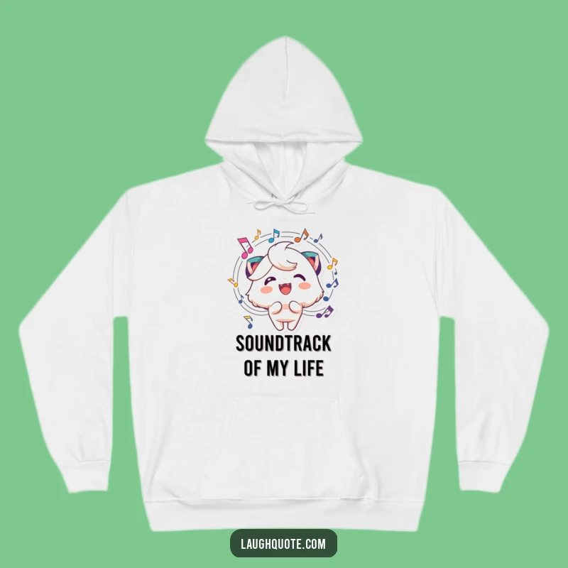 Funny Music Lover Hoodie - Comfortable Musical Character Sweatshirt Gift