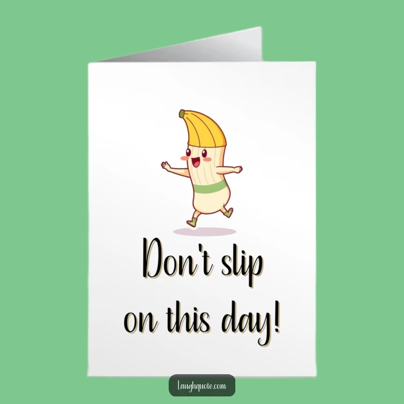 Free Printable Birthday Card: Funny Sock & Peel, Hilarious Downloadable Greeting Gift