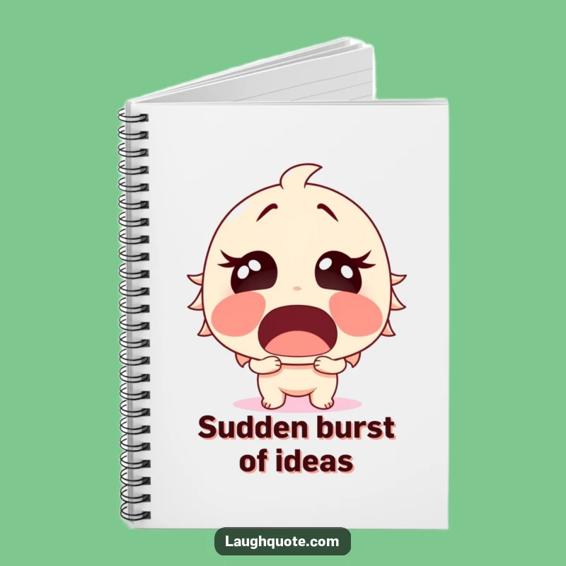 Funny Surprised Laughter Notebook - Jot Down Shocking Ideas, Funny Gift.